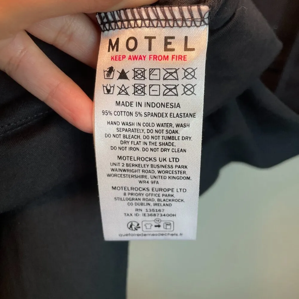 Motel Dress Jinsuen Size Medium Black Mini Classic Little Black Dress - Image 6