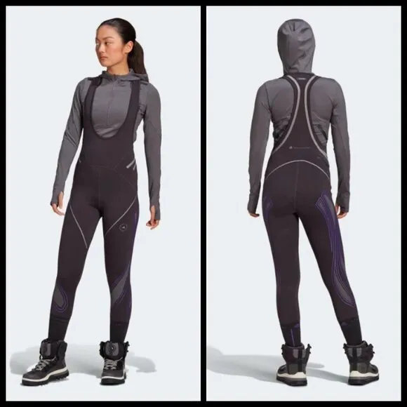 💕ADIDAS by STELLA MCCARTNEY💕 Extreme Bib Tights Black - Image 3