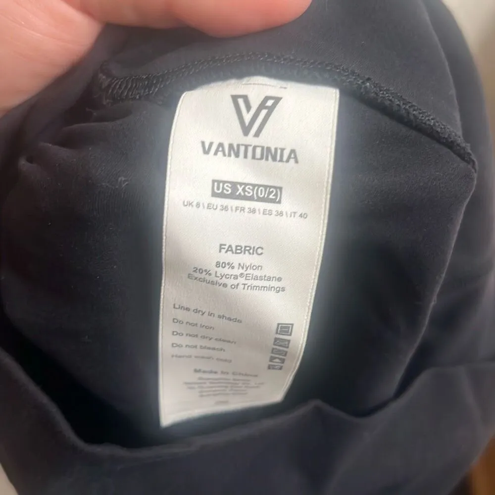 ✨VANTONIA Womens Scrunch Butt Biker Sz XS Shorts 2"✨ Black - Image 6