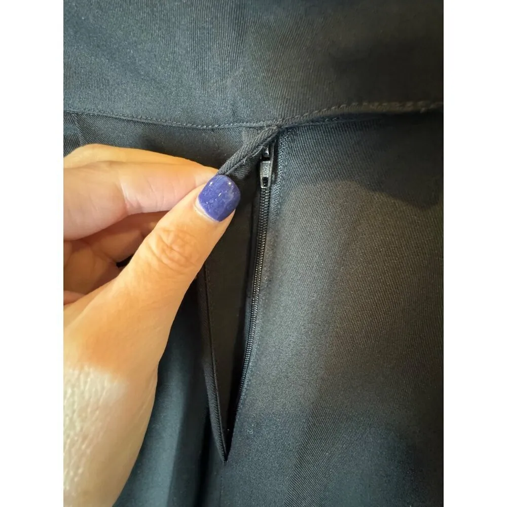 Trouser9 Pants Women Small Black Pleated Baggy Tapered Leg‎ Trousers Career NWT - Image 7