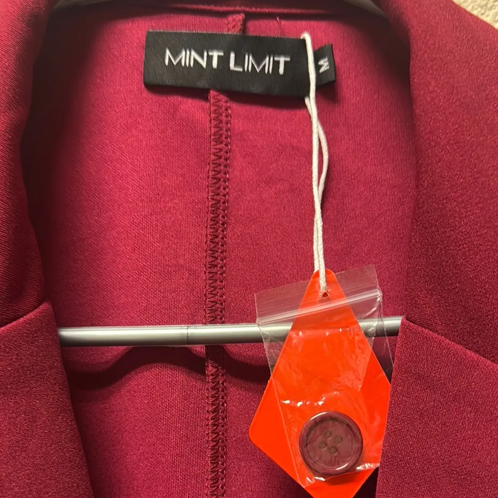 NWT Wine Red One Button - Image 6