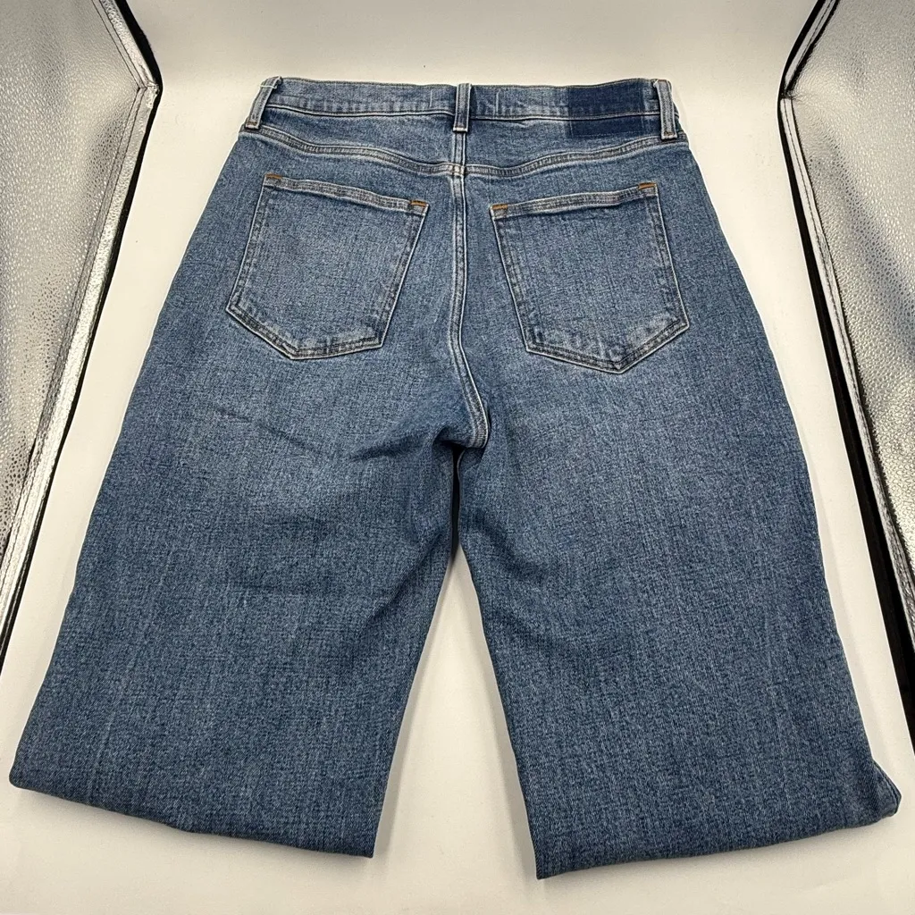 Abercrombie &Fitch Ankle Straight Ultra High Rise Cuffed Jeans - Image 6