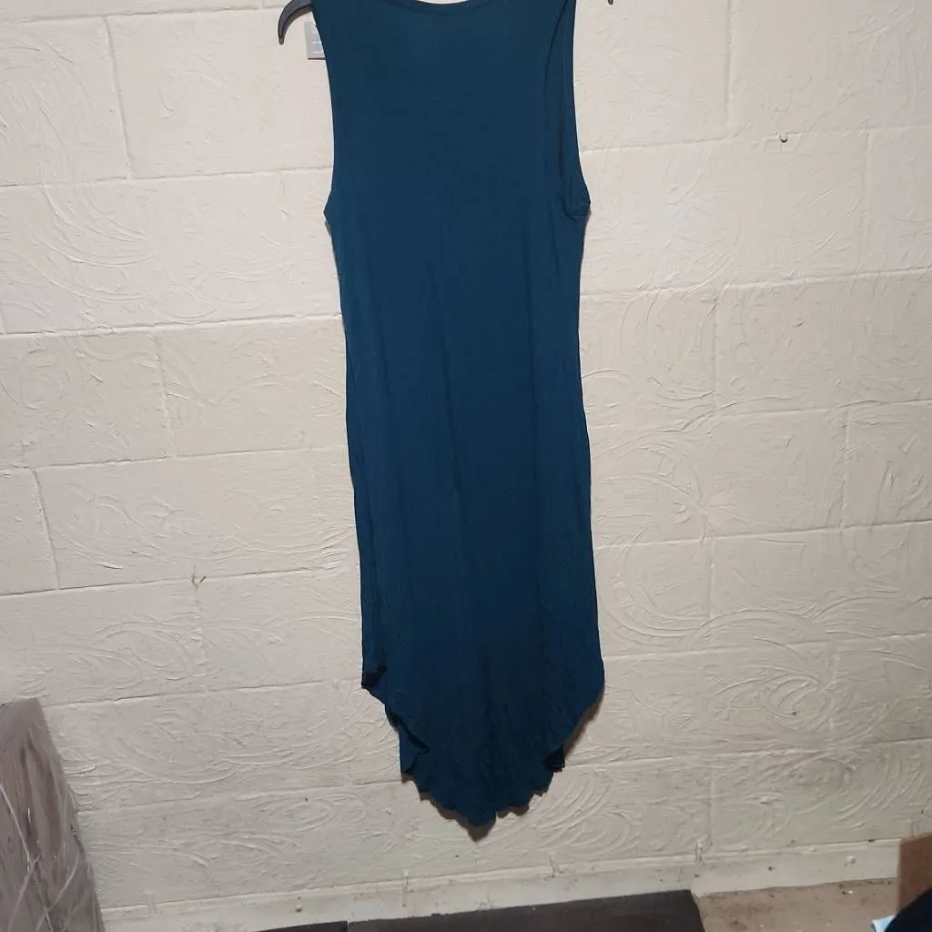 NWT Maurices Size L Teal Turquoise Tank Top Dress Flowy - Image 5