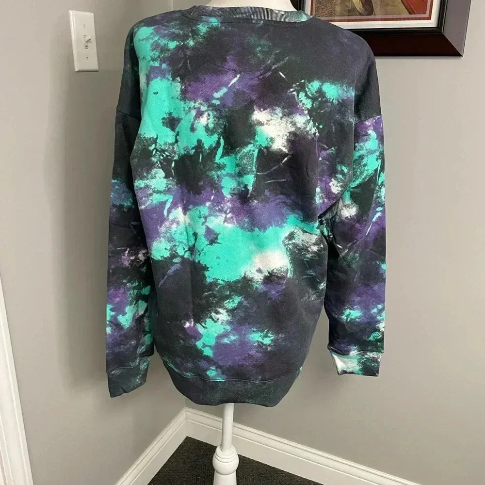 Disney Tim Burtons The Nightmare Before Christmas Tie Dye Sweatshirt Size Medium - Image 4