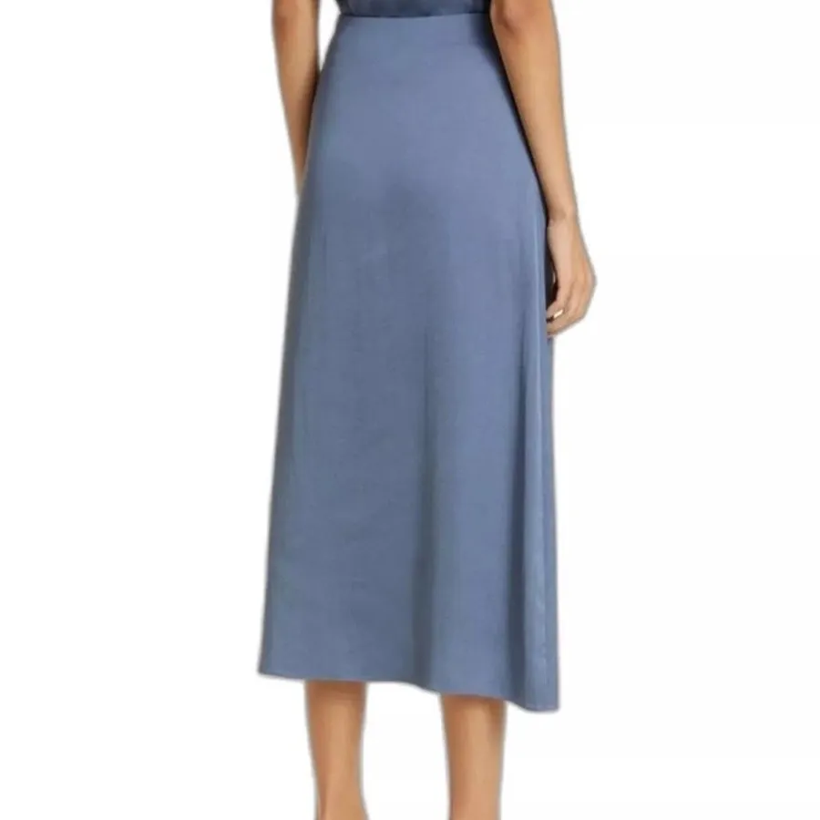 Veronica Beard Franconia Side Button Skirt - Lagoon Blue Sz 4 - Image 2