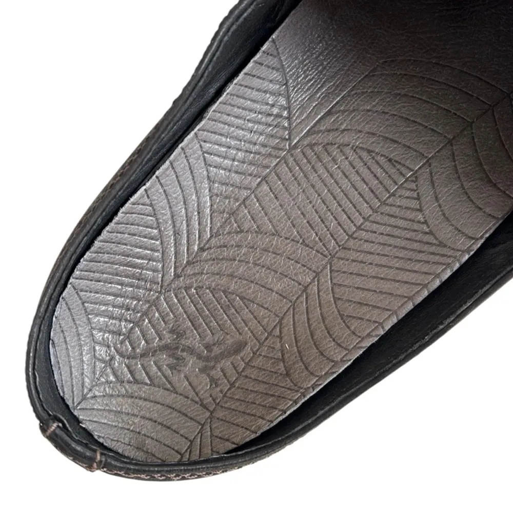 Chaco Quinn Leather Wool Mules Grey Black Size 9 Gray - Image 3