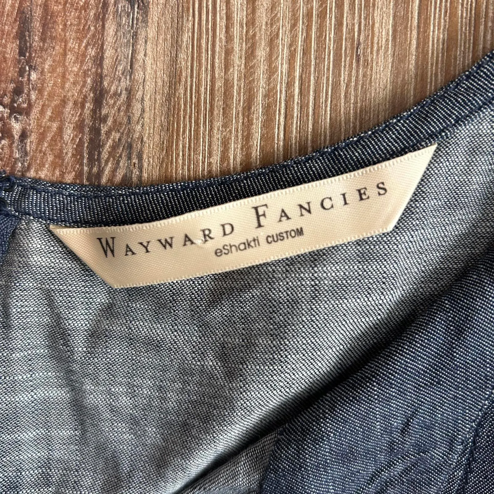 Wayward Fancies eShakti Women's Dress Blue Embroidered Plus Size Size 4X - Image 7