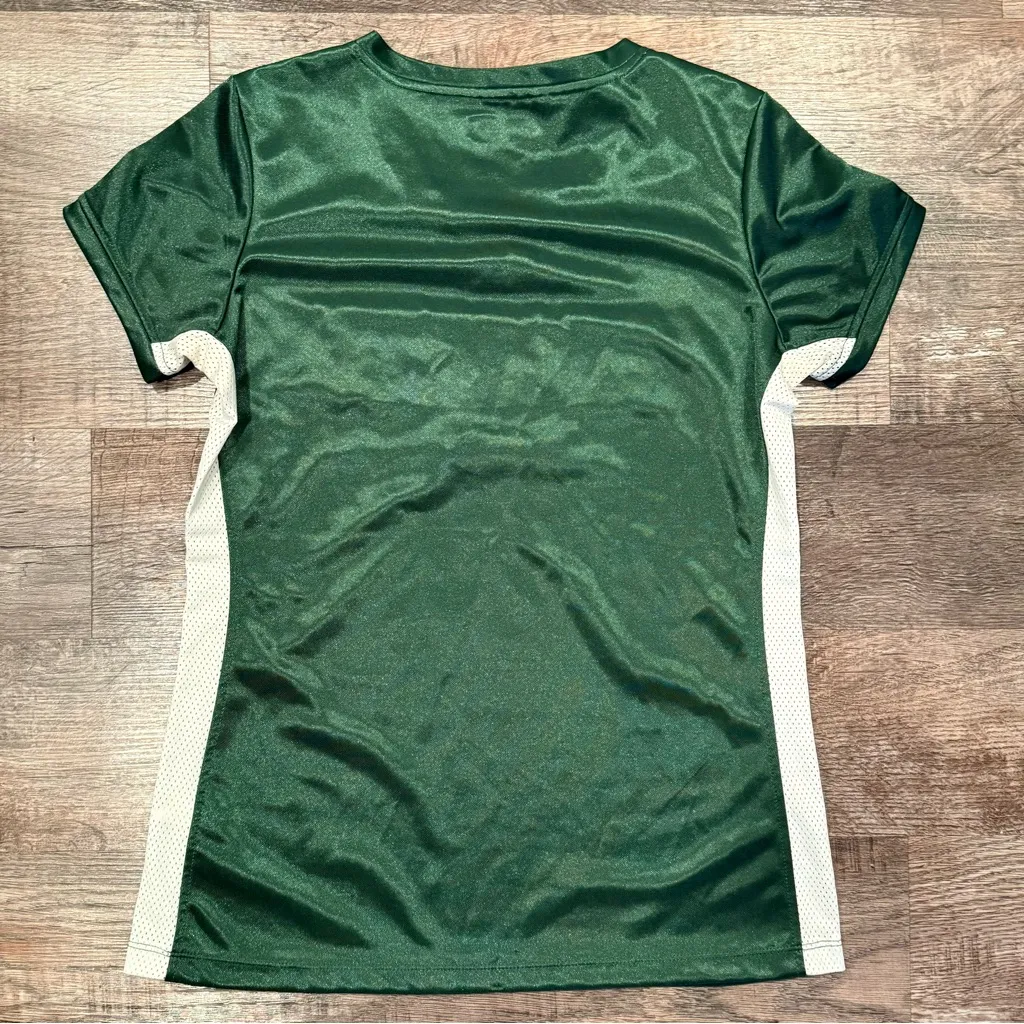 Green Bay Packers NFL Football Women’s Jersey With Lace Up Neckline Size Medium - Image 4