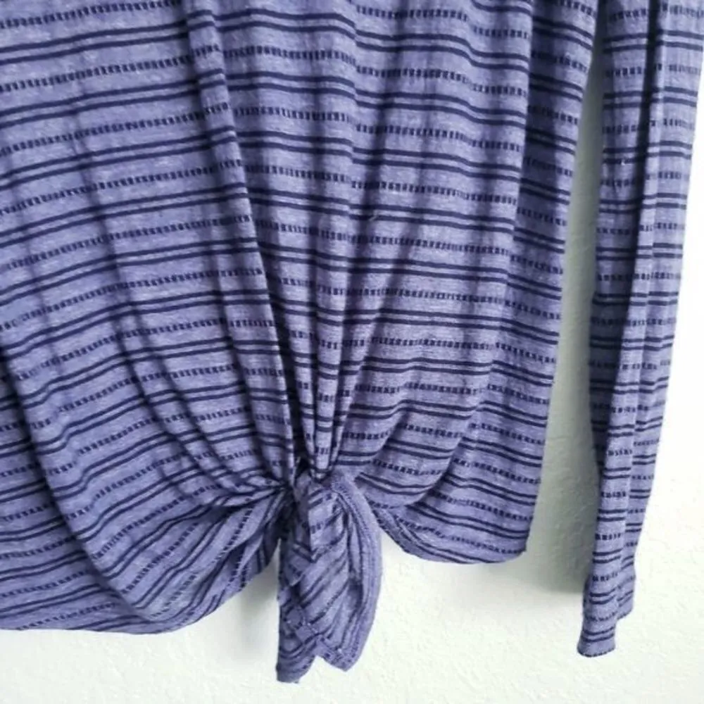 Nation LTD‎ Blue Striped Long Sleeve Top - Image 2