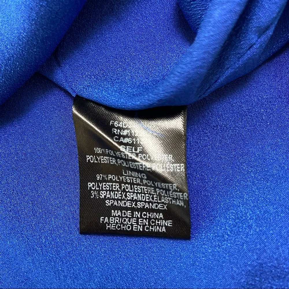 Adelyn Rae Cobalt Lace Up Sheath Dress. Size Large. New With Tags. - Image 5