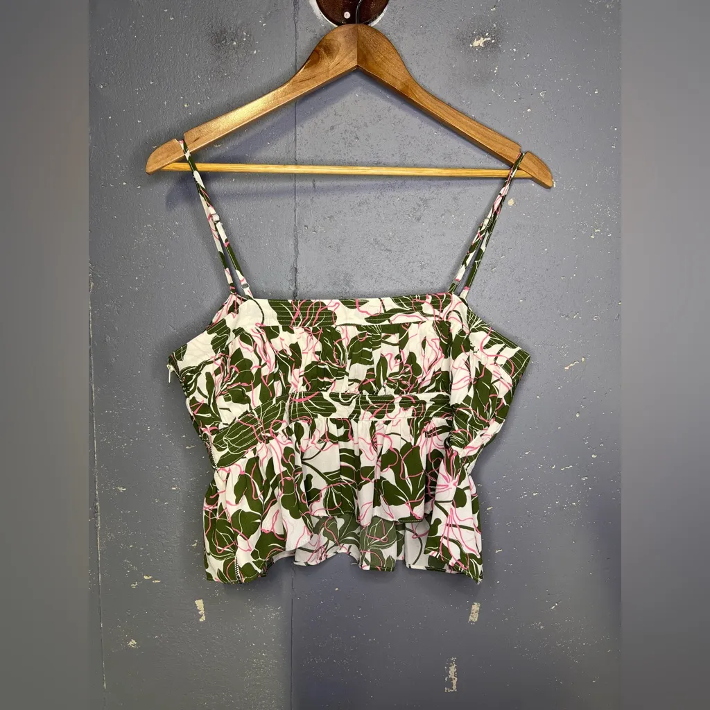 Parker Floral Print Peplum Size 10 - Image 4