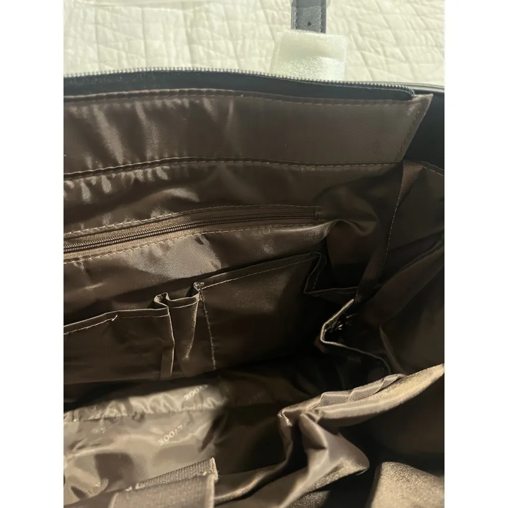 LOVEVOOK Laptop Bag Womens White Black Trim Detachable Strap Accessory Case NEW - Image 13