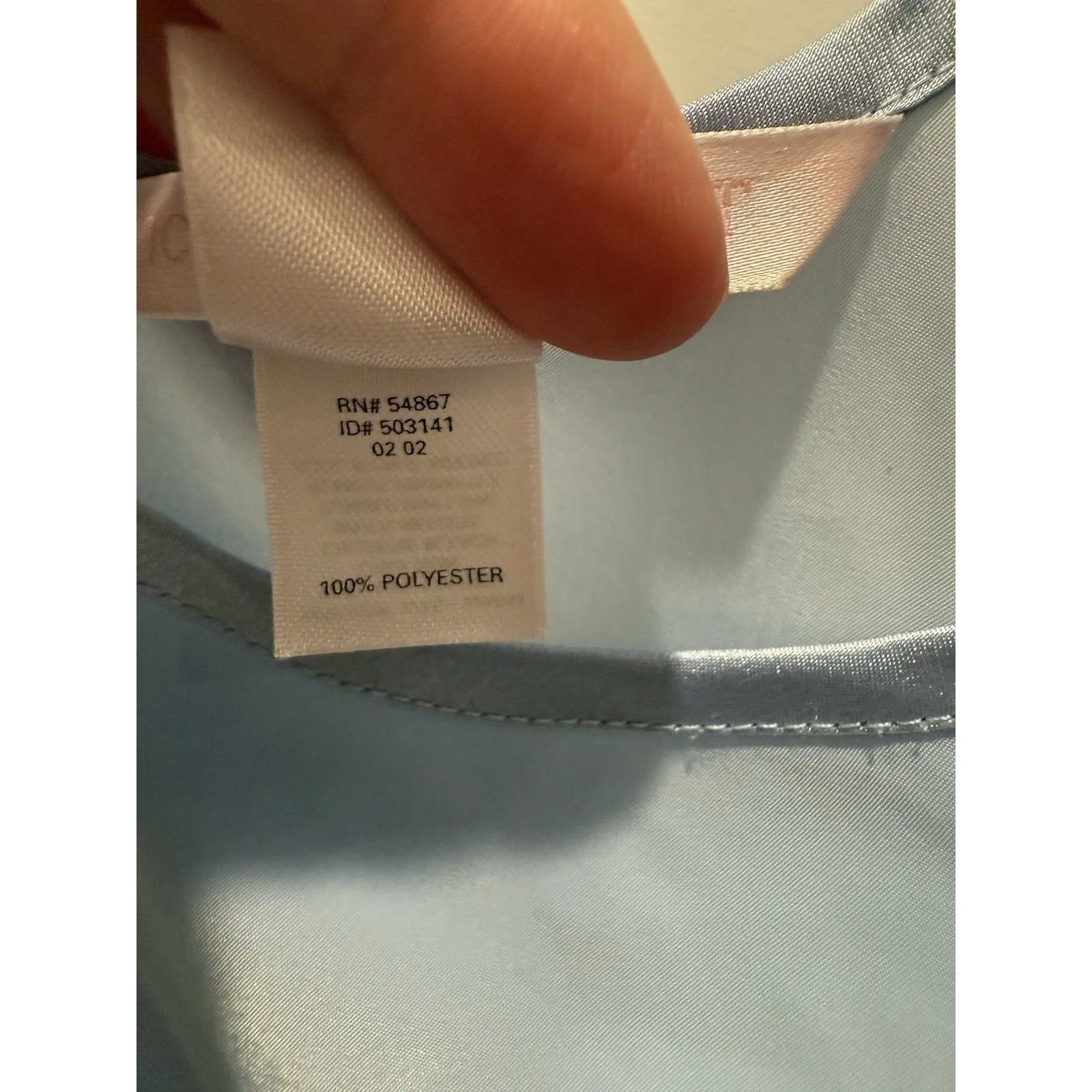 Victoria’s Secret Pastel Baby Blue Spring Lightweight Tank Top Size Large Box C - Image 3