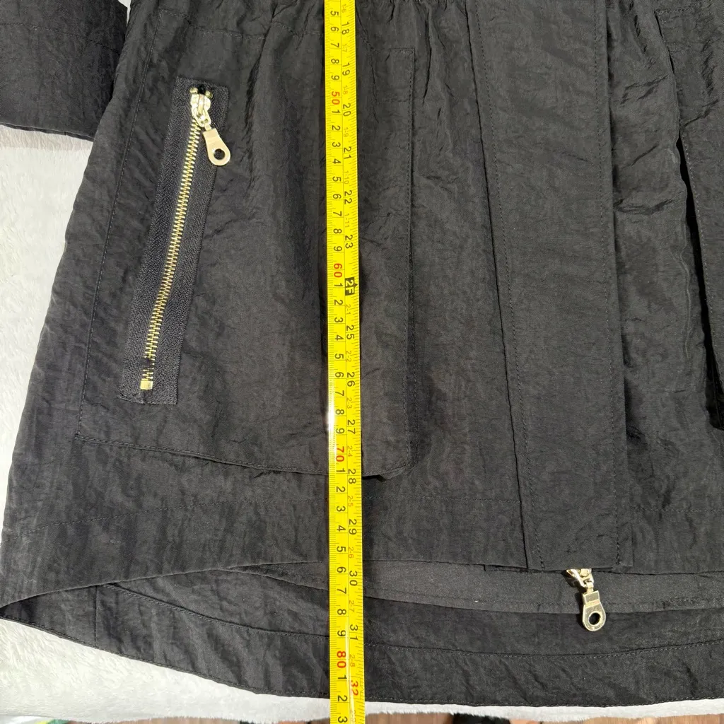 Anorak Black Hooded Utility Jacket Size M Size M - Image 11