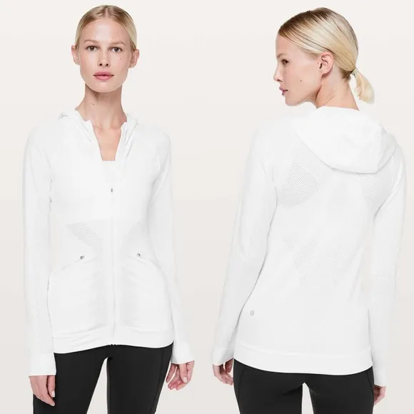 Lululemon  Ventilate Jacket White / Grey - Image 2