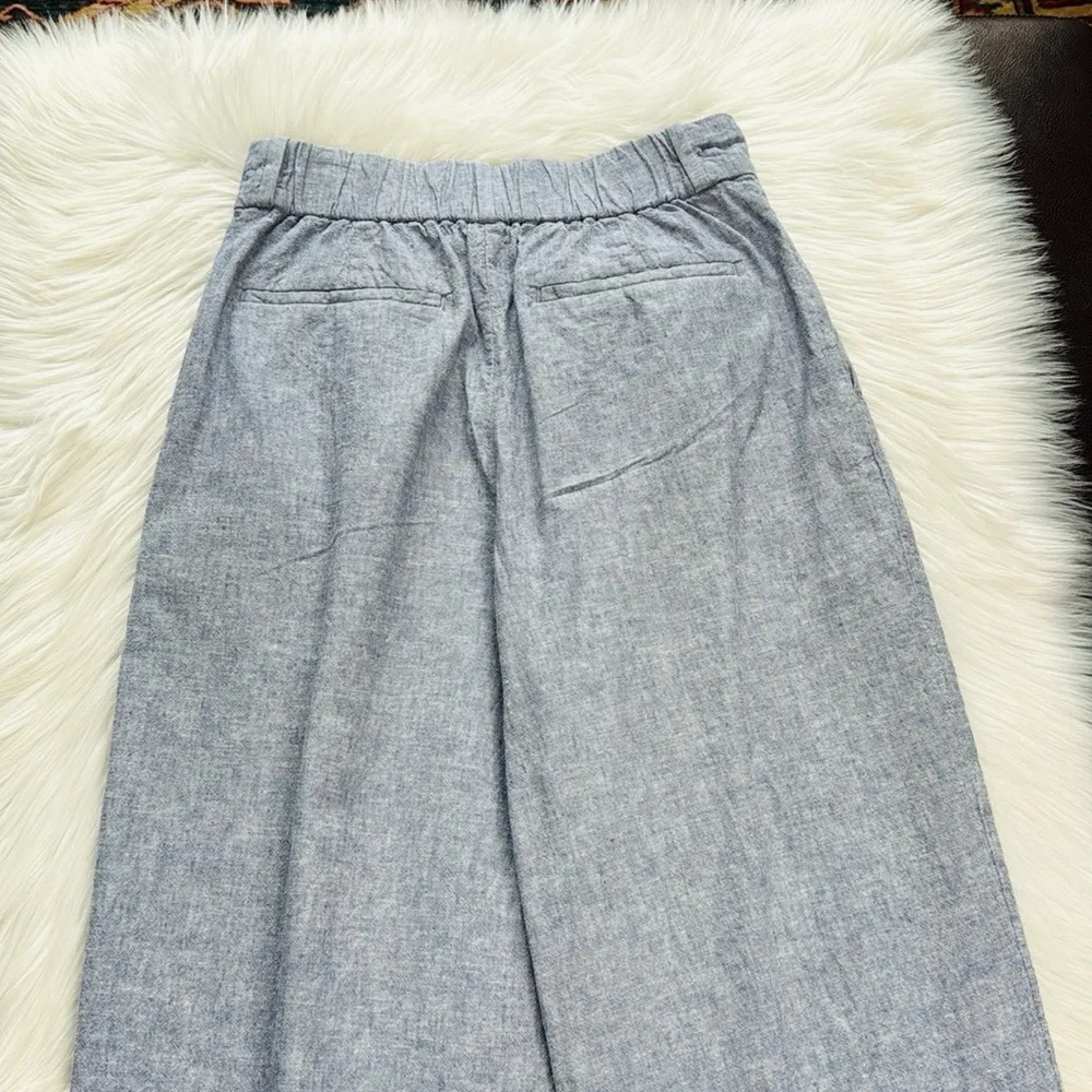 Uniqlo Blue Linen Blend Trousers - Image 6