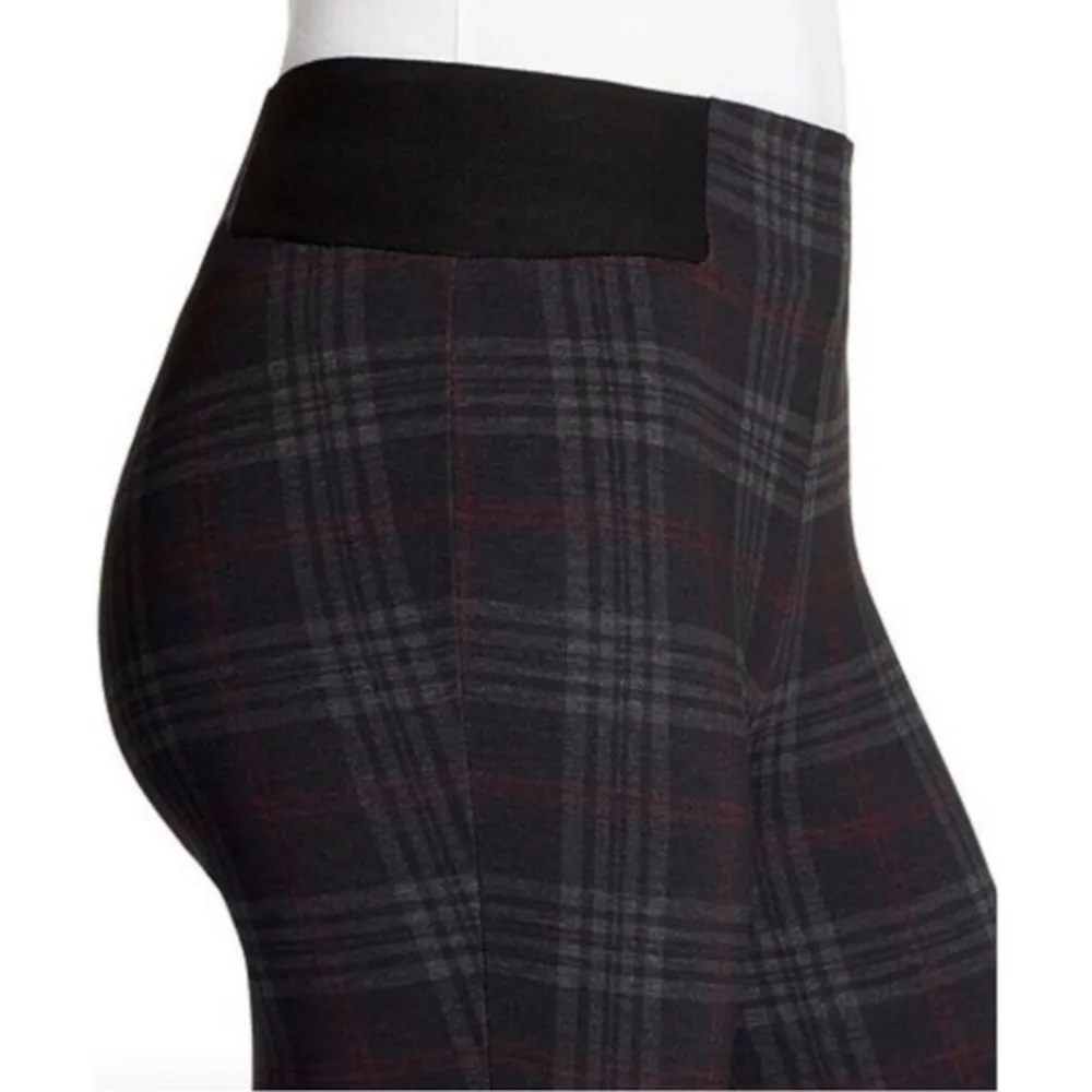William Rast Black Plaid Ponte Knit Pull On Leggings S (Jrs) - Image 3