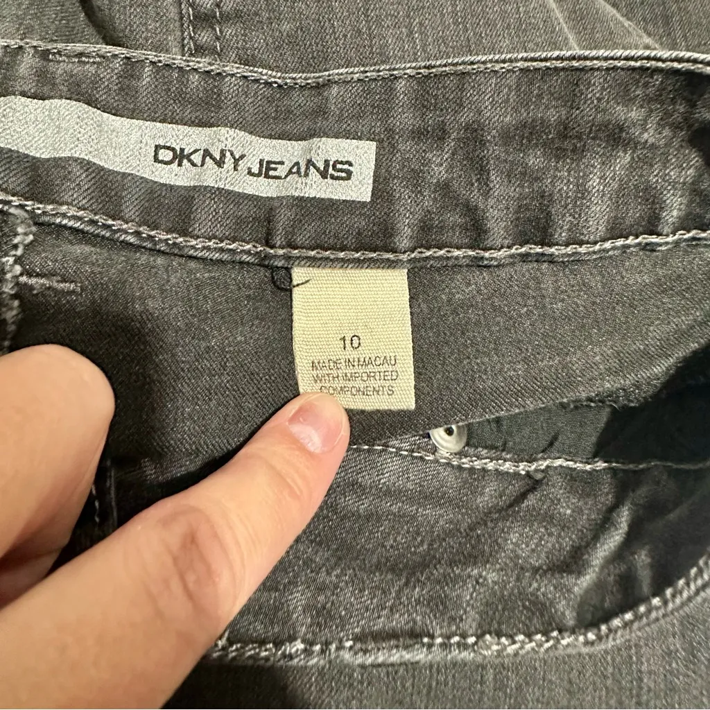 DKNY Women's Boot Cut Jeans - Charcoal Black (630) - Image 5