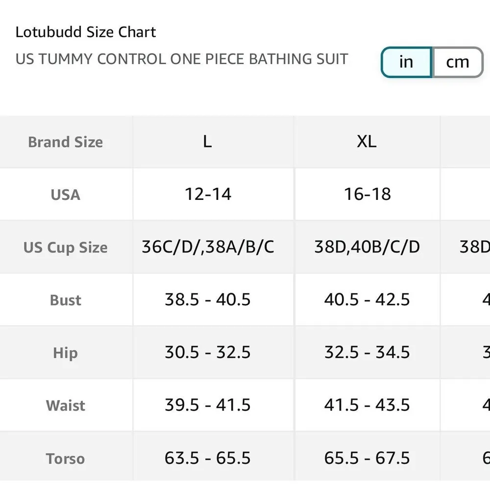 Lotubudd One Piece Tummy Control Swimsuit Size XL Black New With Tag - Image 6