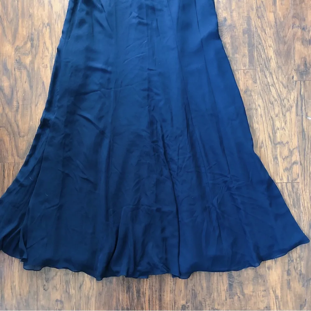 Jenny Yoo • Cecilia navy bridesmaid dress ruffled chiffon gown maxi formal - Image 8