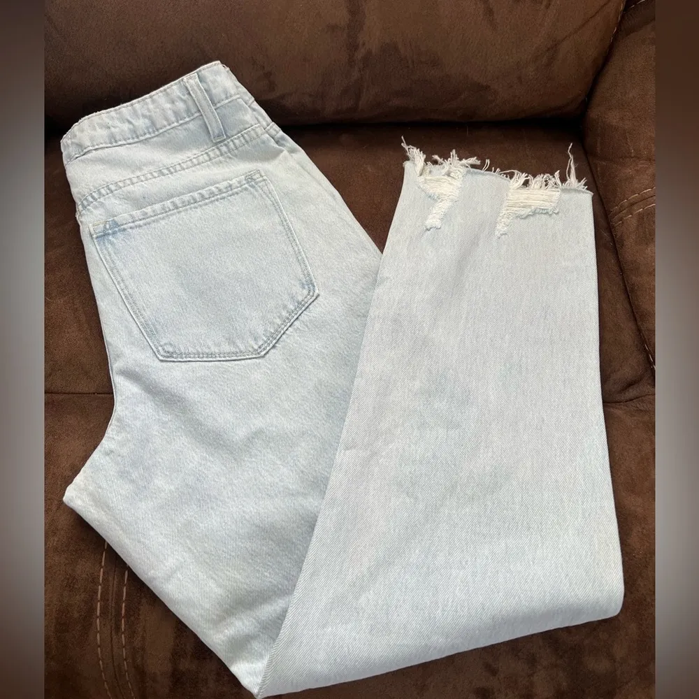 VERVET LOS ANGELES Light Blue Distressed Women's Jeans Size 26 - Image 6