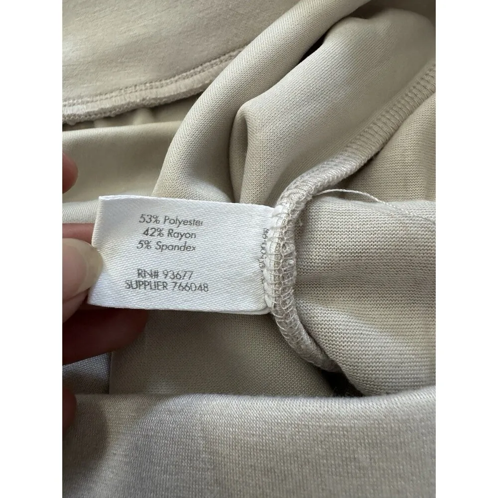 Stylus High Rise Wide Leg Crop Soft Touch Side Pockets Wide Waistband Size 1X Gray - Image 9