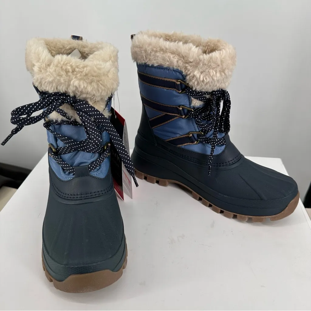 Cougar Fjord Waterproof Mid Winter Boots Fresno in Navy Blue size 8 New in Box - Image 2