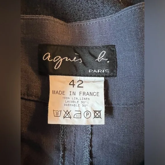 Agnes b Paris linen pants Size 32 - Image 2