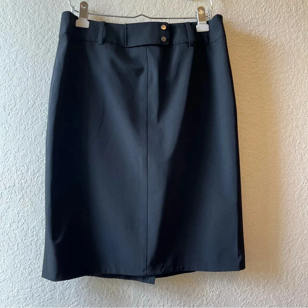 Carlisle black pencil skirt career work office minimalist staple classic sleek - Image 2