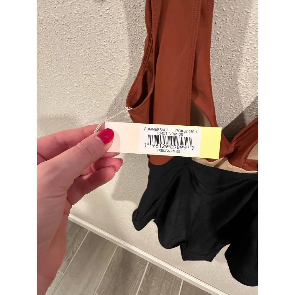 NWT Summersault ruched backflip one piece size 8 - Image 2