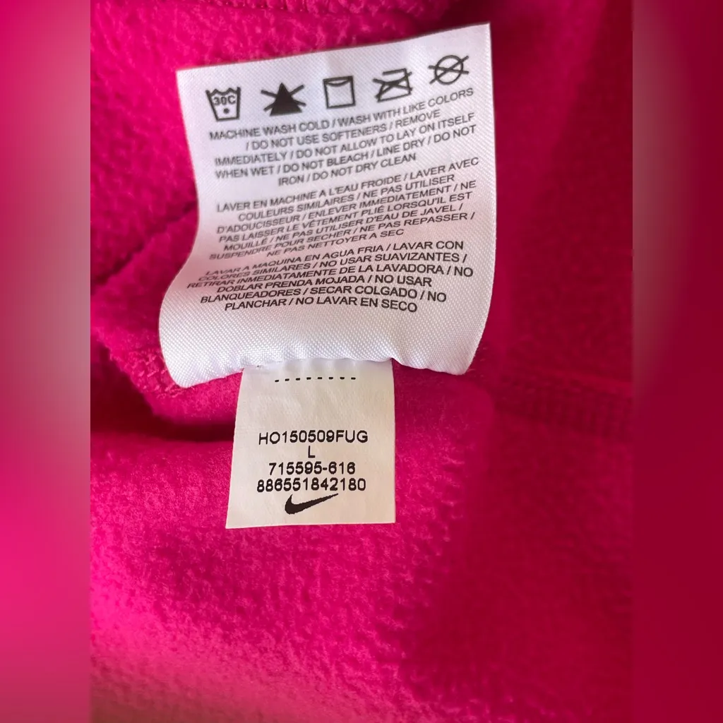 Nike Women's Bold Pink Hoodie - Image 9