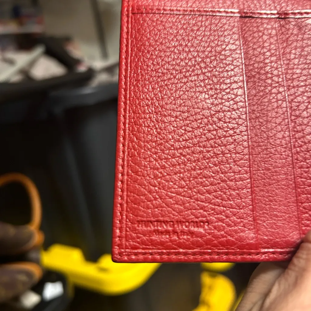 Designer Black and Red Women's Wallet - Image 5