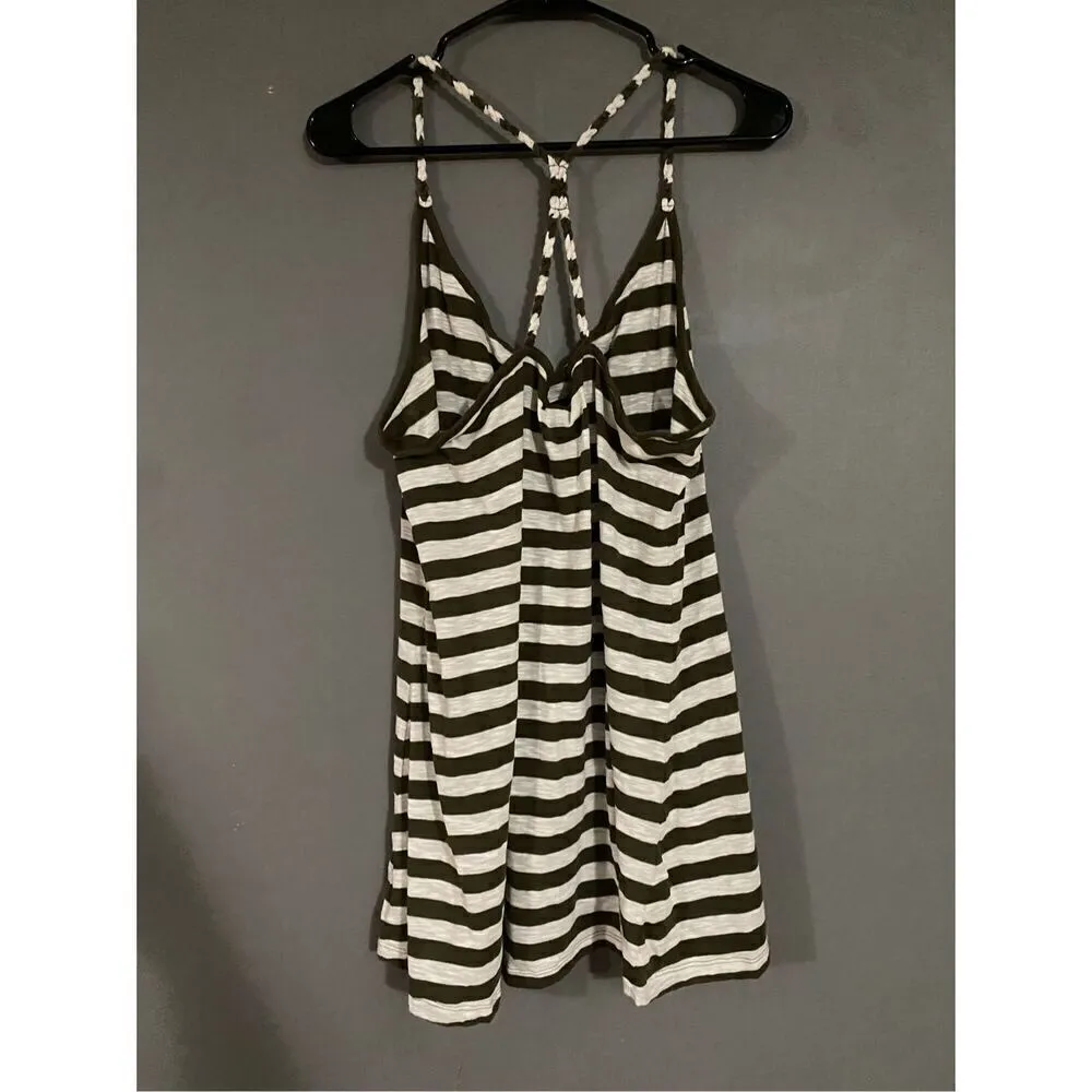Derek Heart Green White Stripe Rope Tank Top Size 2X - Image 4