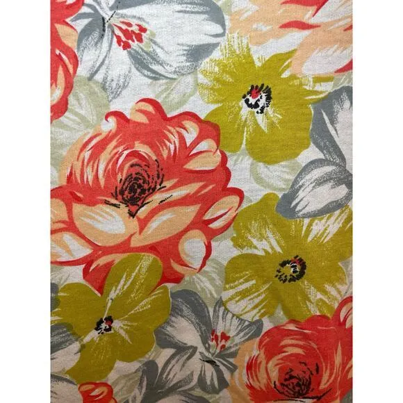 Vintage 90s Floral Blazer Jacket 100% Cotton Shoulder Pads Women‎ Small Medium Red Size undefined - Image 7