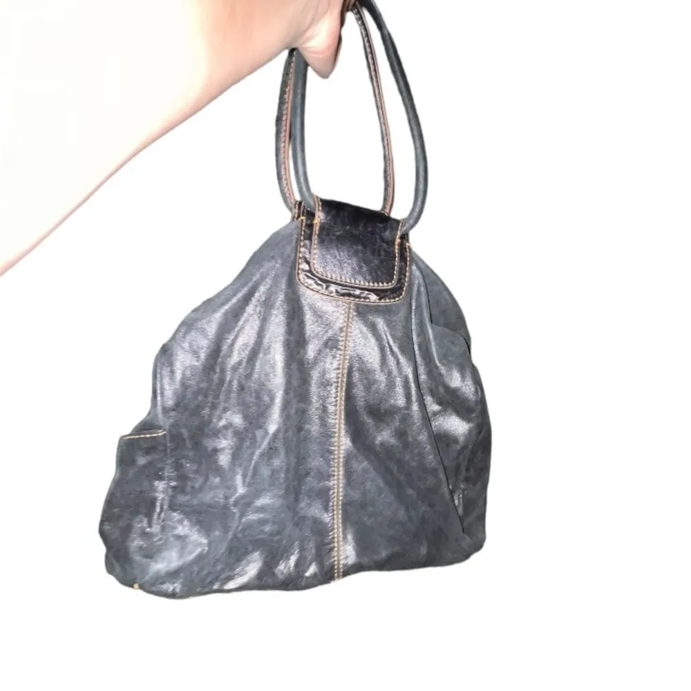 Hobo leather bag Black - Image 5
