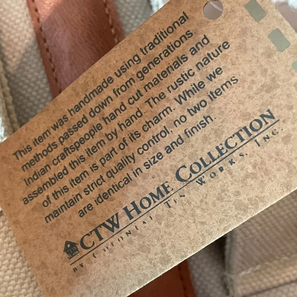 CTW Backroads Collection Rustic Pocket Tote Bag New Tan - Image 7