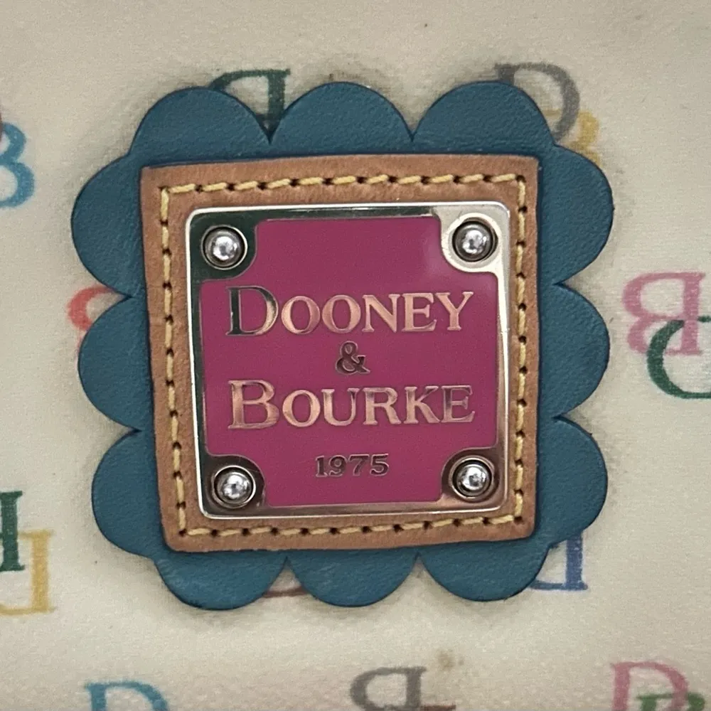 Vintage  Rainbow Logo Shoulder Bag With Heart Bag Charm. - Image 2