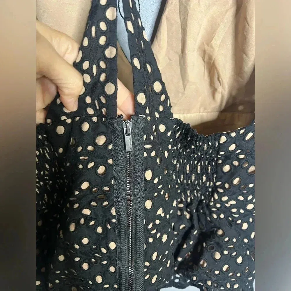 BCBG - Karlie Halter Eyelet Top NWOT. Size S - Image 9