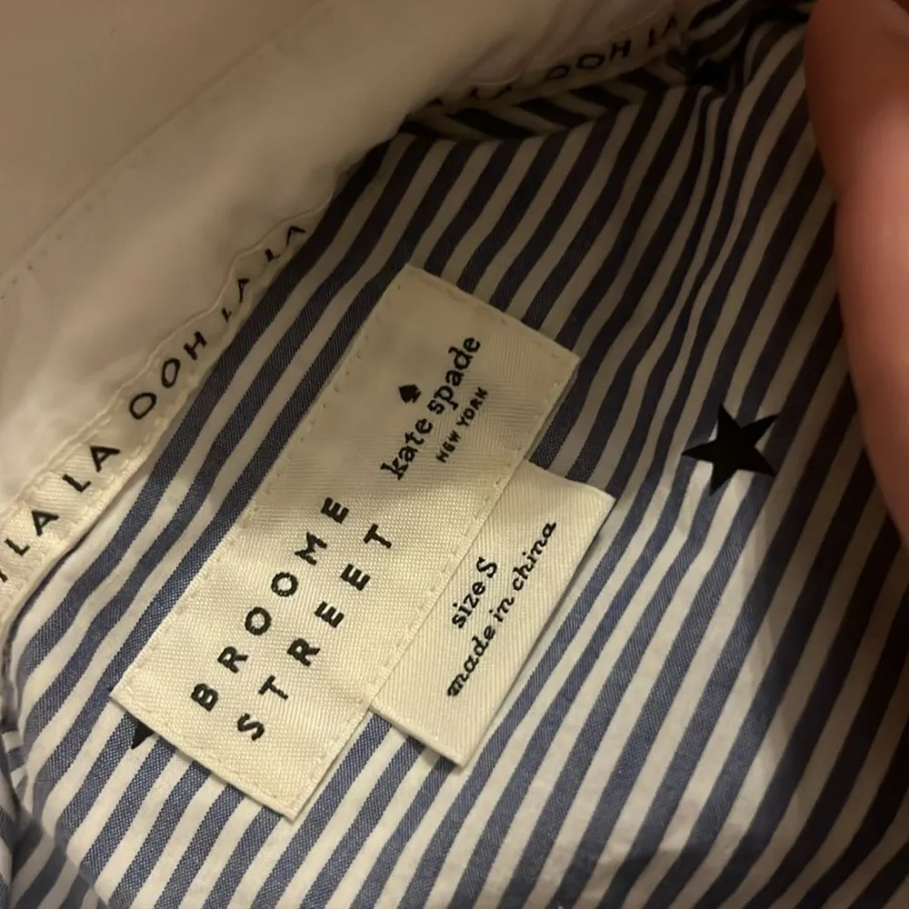 Kate Spade Broome Street Button Front Shirt small New - Image 11