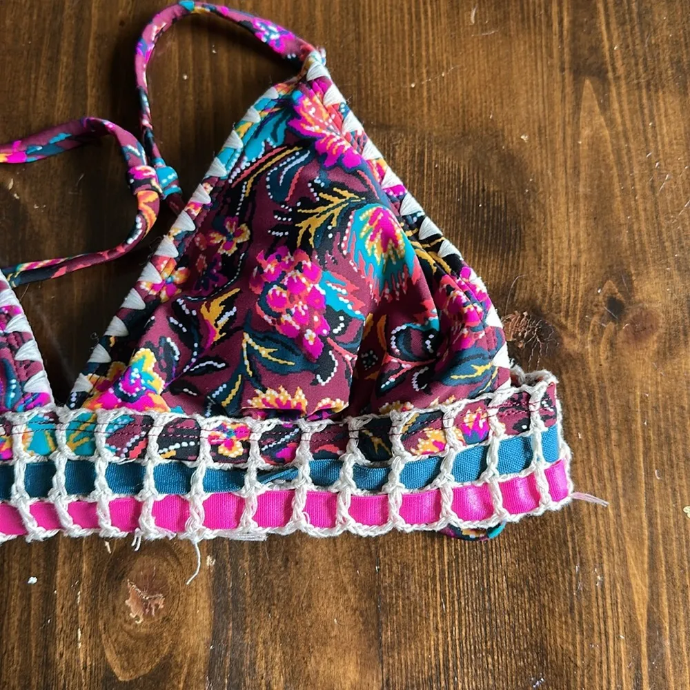 Embroidered Bikini Top - Image 3