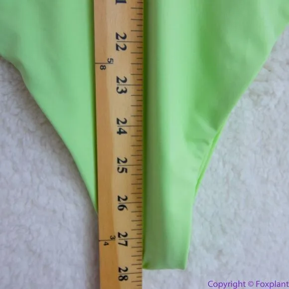 NEW Free People‎ X Toast High Hip One Piece Swimsuit - Paradise Green, L - Image 13