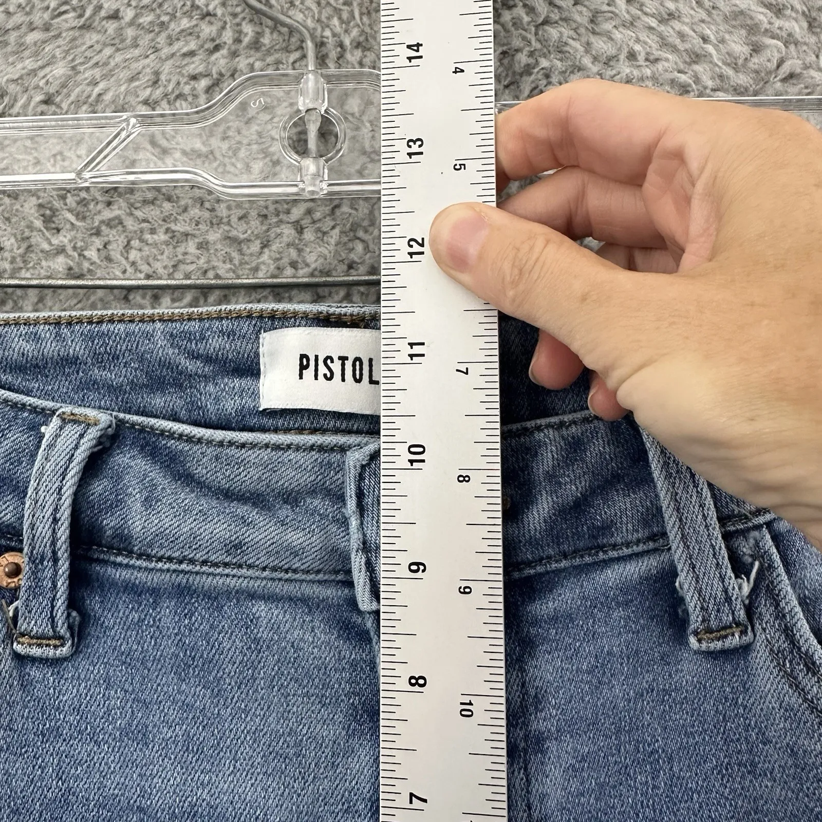 Pistola Lennon High Rise Boot Jeans Zuma Distressed Crop Boho Women 31 x 24.5 - Image 7