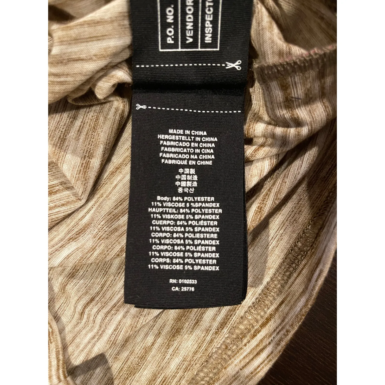 Indian Motorcycle Khaki Tee 3/4 Sleeve Shirt Small Brown - Image 6