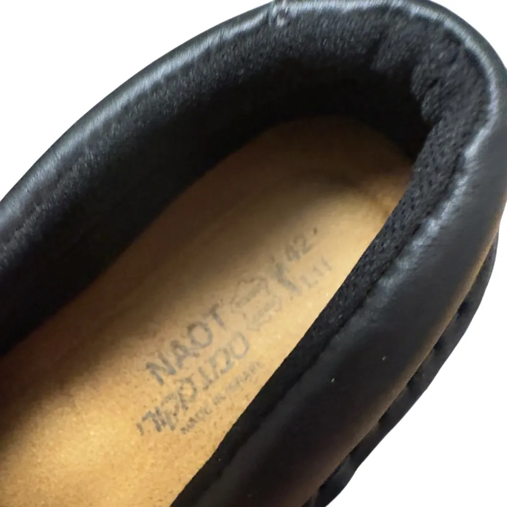 Naot Kirei Mary Jane Comfort Shoes Black Leather Suede Combo EU 42 US 11 Fall 25 - Image 6