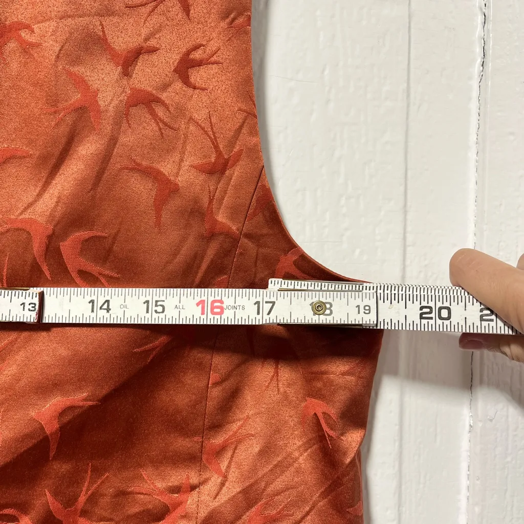 WildFang Terracotta Orange Swallow Bird Unisex Empower Vest size Large - Image 8