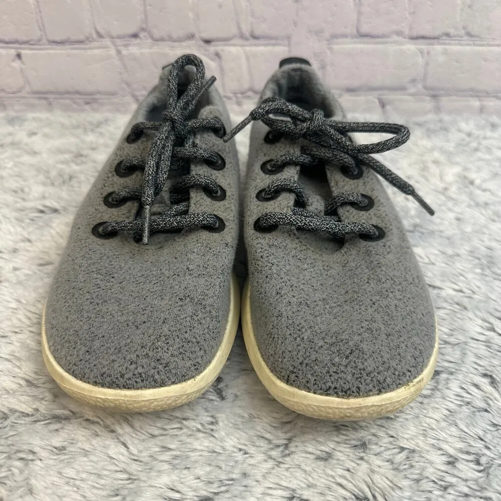 Allbirds Gray Merino Wool Runner Sneakers Women's Size 8 Lace Up Comfort - Image 3