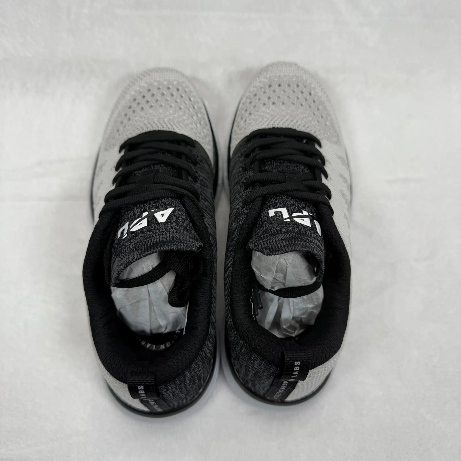 APL Techloom Pro Running Athletic Shoes White Black‎ Cosmic Grey Size 5 - Image 7