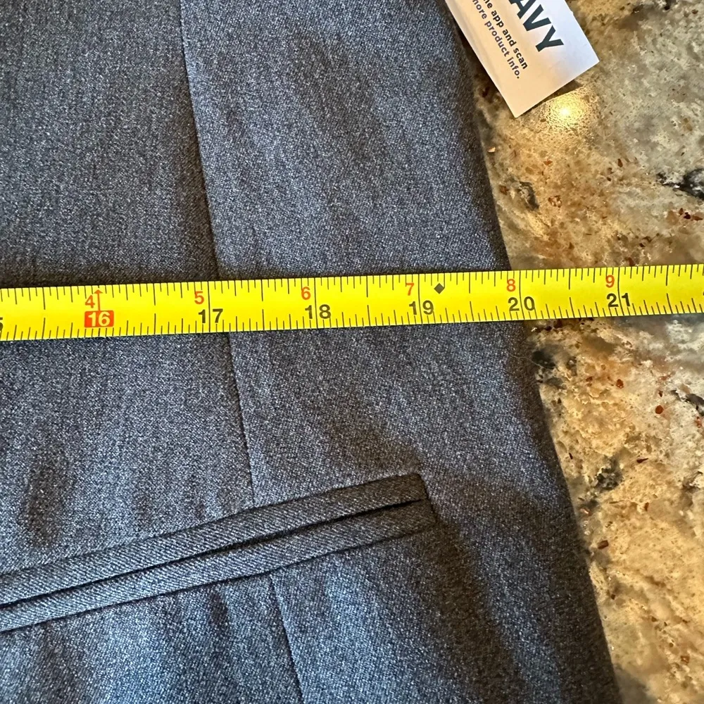 Old Navy One Button Blazer Charcoal Gray Notched Collar size Large New NWT - Image 12