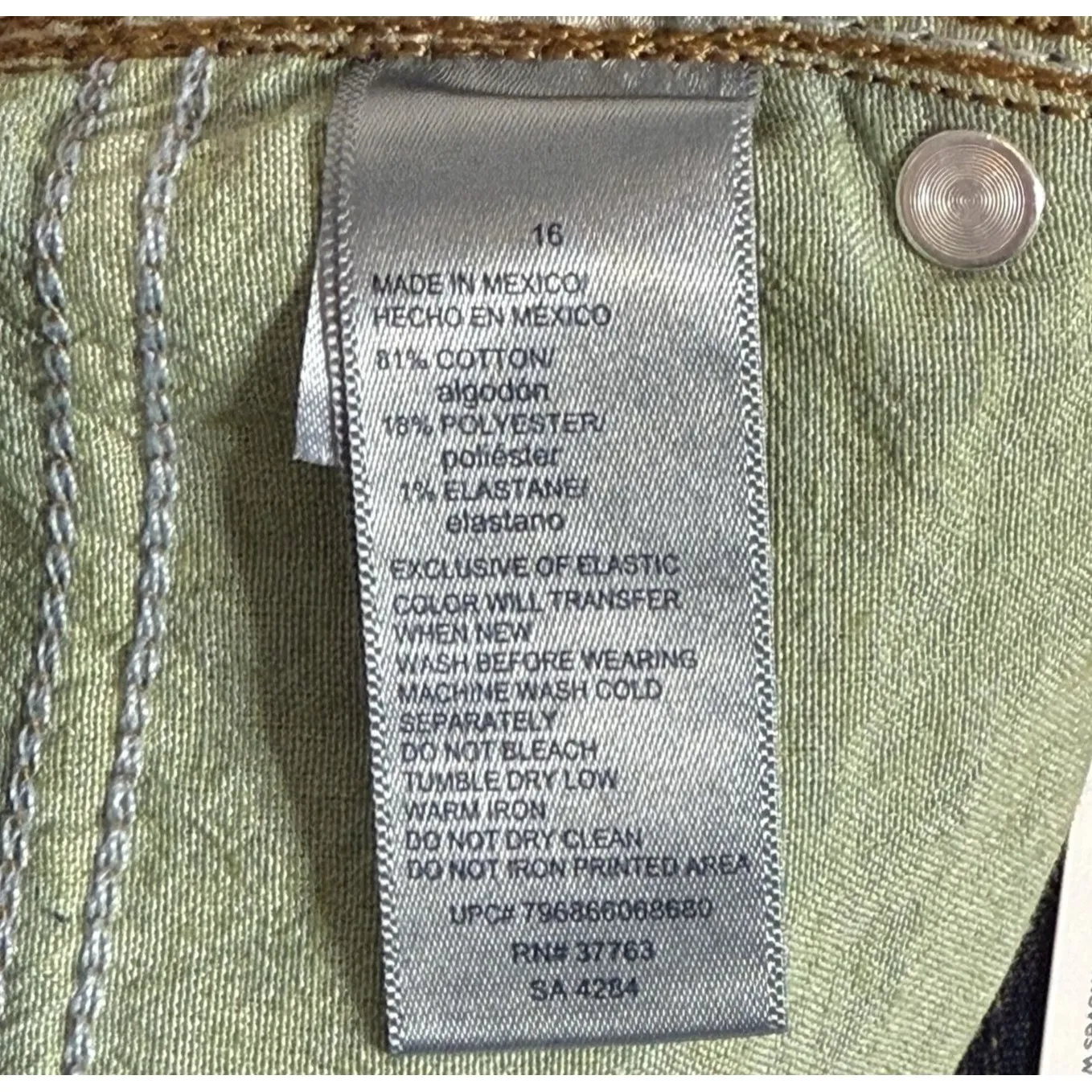 Rafaella Comfort Fit Stretch Dark Indigo Weekend Cuffed Skimmers Size 16 New! - Image 10