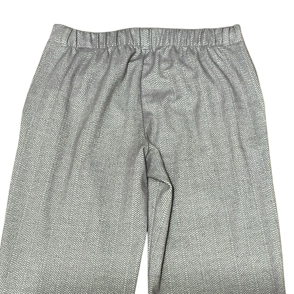 BANANA REPUBLIC Pull On Flannel Wide-Leg Pant 4 Gray EUC - Image 8